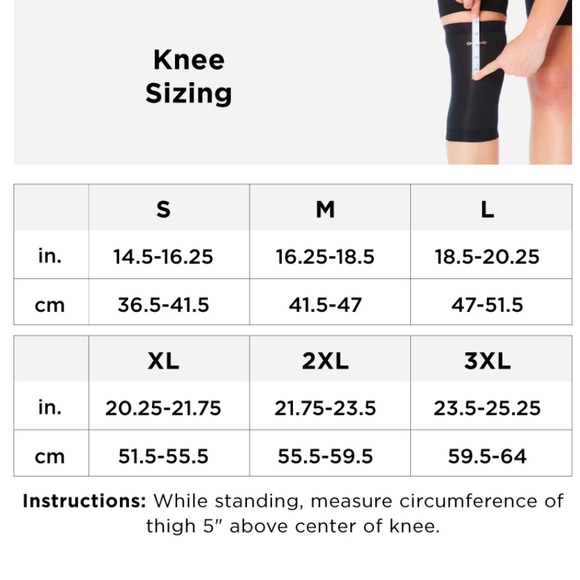 Adjustable Support Compression Knee Sleeve | Women's. XL - Picture 9 of 9